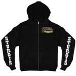 2025 Sturgis Men’s Motorcycle Rally #1 Ghost Rider Black Zippered Hooded Sweat Shirt