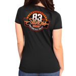 Hot Leathers SPL1844 Women’s Black 2023 Sturgis Rally Logo Short Sleeve T-Shirt