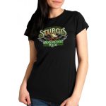 2024 Sturgis #1 Women’s Design Eagle & Skull Black Motorcycle Rally T-Shirt SPL1886