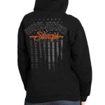 2025 Sturgis Motorcycle Rally Skeleton Hands Black Ladies Hooded Sweat - Image 2