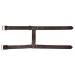 Hot Leathers Blanket Roll Brown Leather Strap TBR1003 - Image 2
