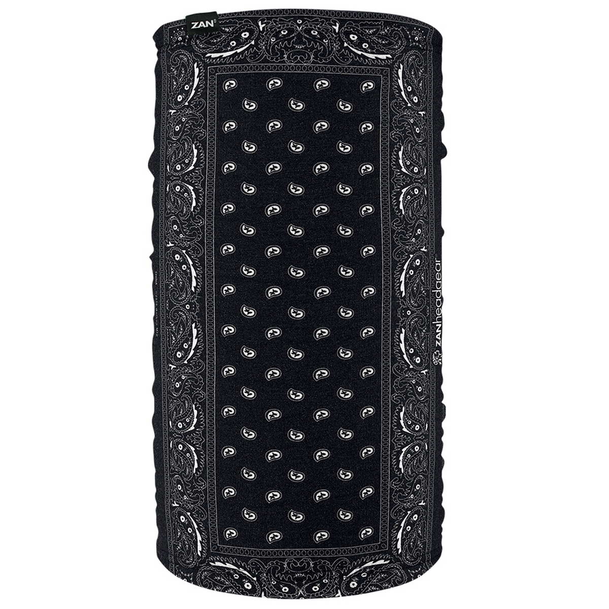 tf101.media_.zan_.01.jpg ZanHeadgear TF101 Motley Tube Fleece Lined Black Paisley - Image 1