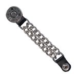 Hot Leathers VXC1003 44-Magnum Dial Vest Extender Double Chrome Chains Genuine Leather 4″