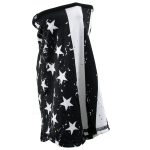 Zan Headgear WB4L091 Convertible Balaclava, SportFlex Series Black & White Flag - Image 5