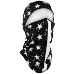 Zan Headgear WB4L091 Convertible Balaclava, SportFlex Series Black & White Flag