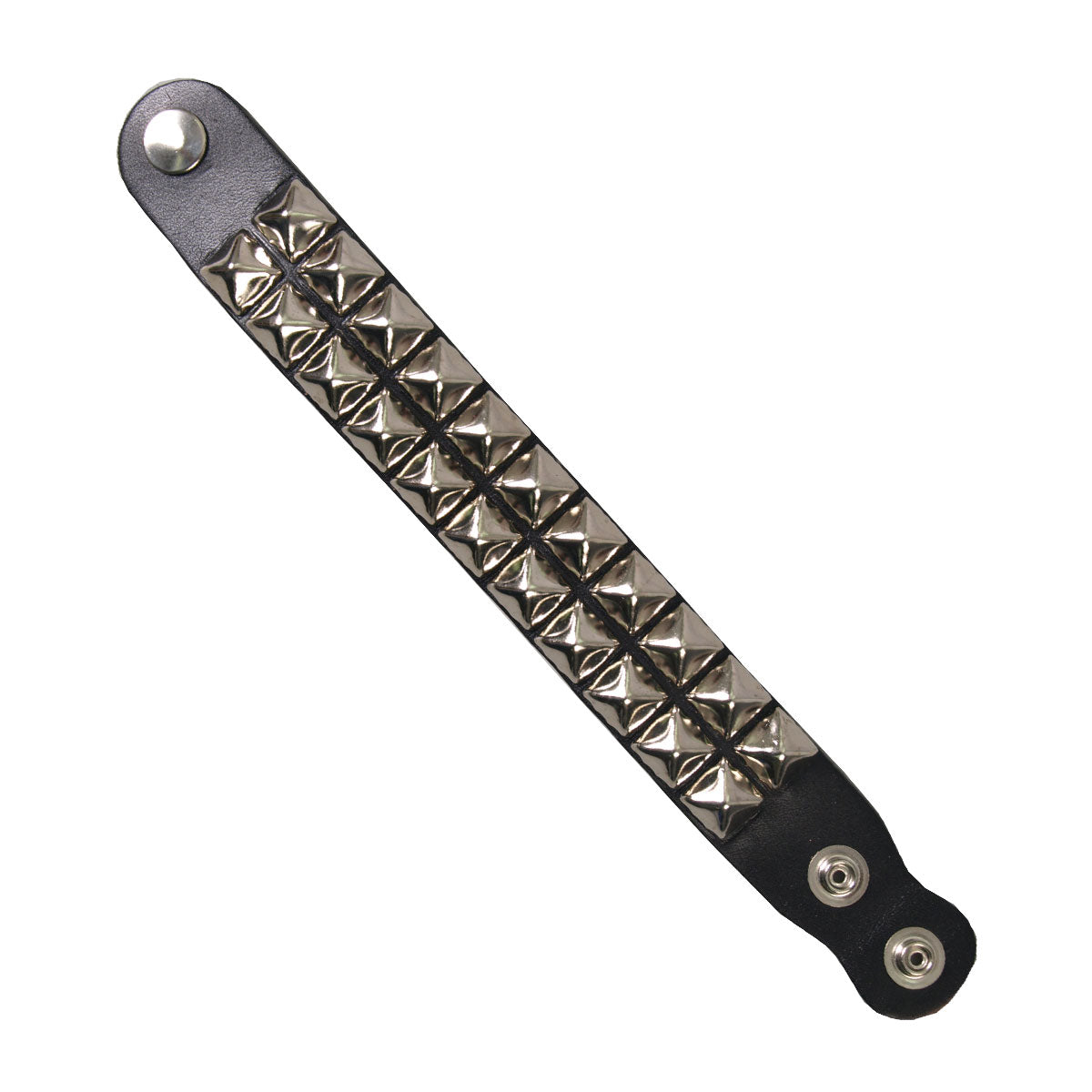 wba1002-a01.jpg Hot Leathers Leather Wrist Band w/Pyramid Studs WBA1002 - Image 1