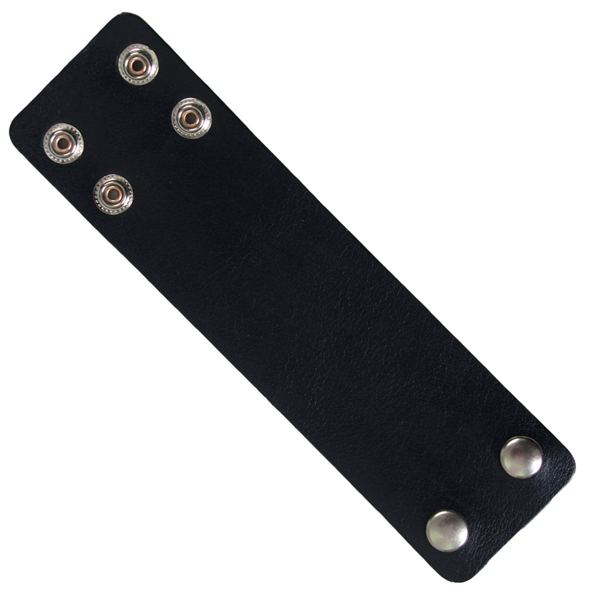 wba1011-a01.jpg Hot Leathers WBA1011 Black Leather Wristband - Image 1