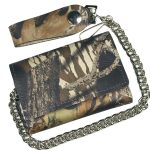 Hot Leathers Tri Fold Wallet Camo with Chain WLC3003 - Image 2