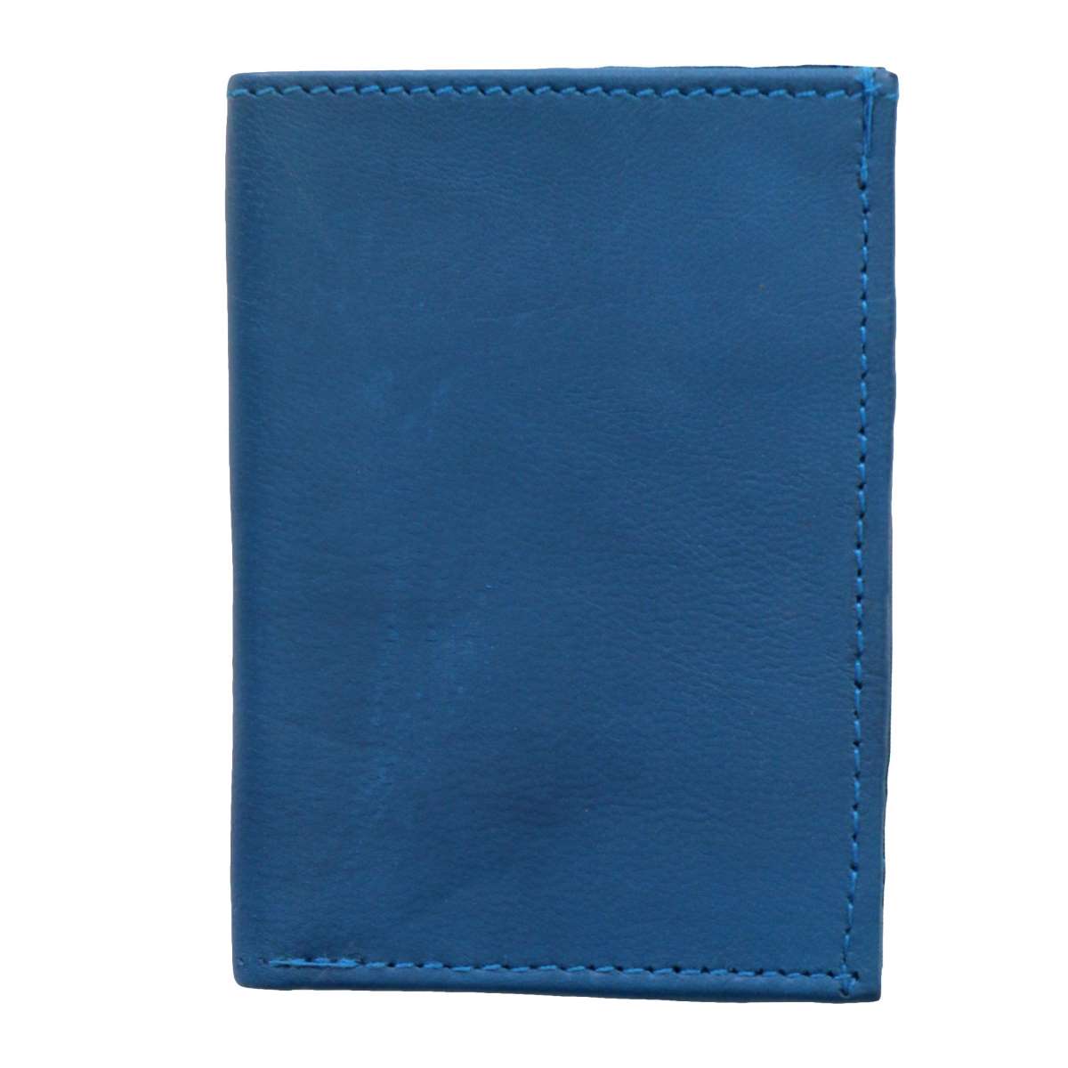 wld1019-a01.jpg Hot Leathers Blue Credit Card Holding Wallet - Image 1