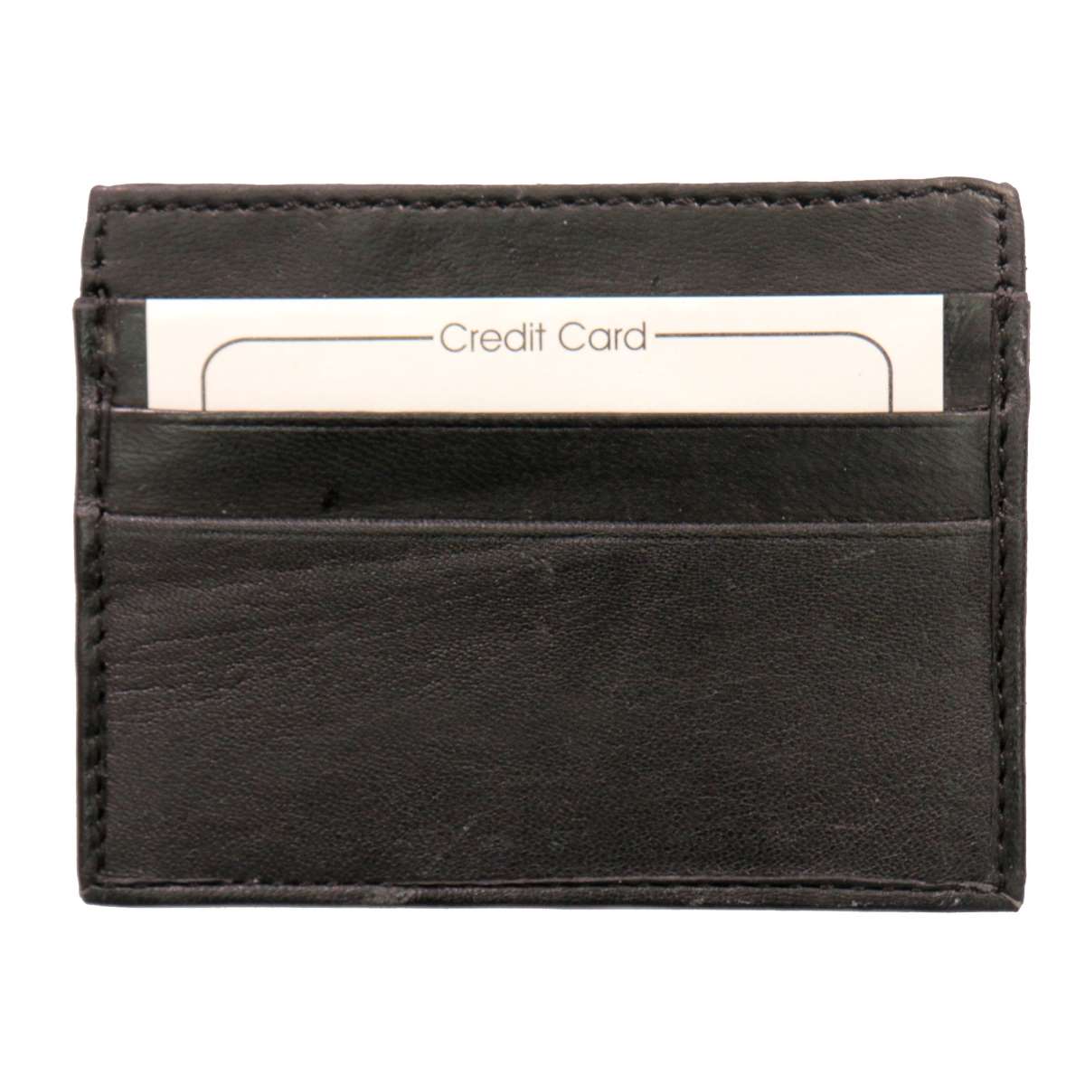 wld1023-a01_20_1200x1200_4092e41d-2e93-4ecf-9d16-b240c282ba5c.jpg Hot Leathers Black Credit Card Holding Wallet WLD1023 - Image 1