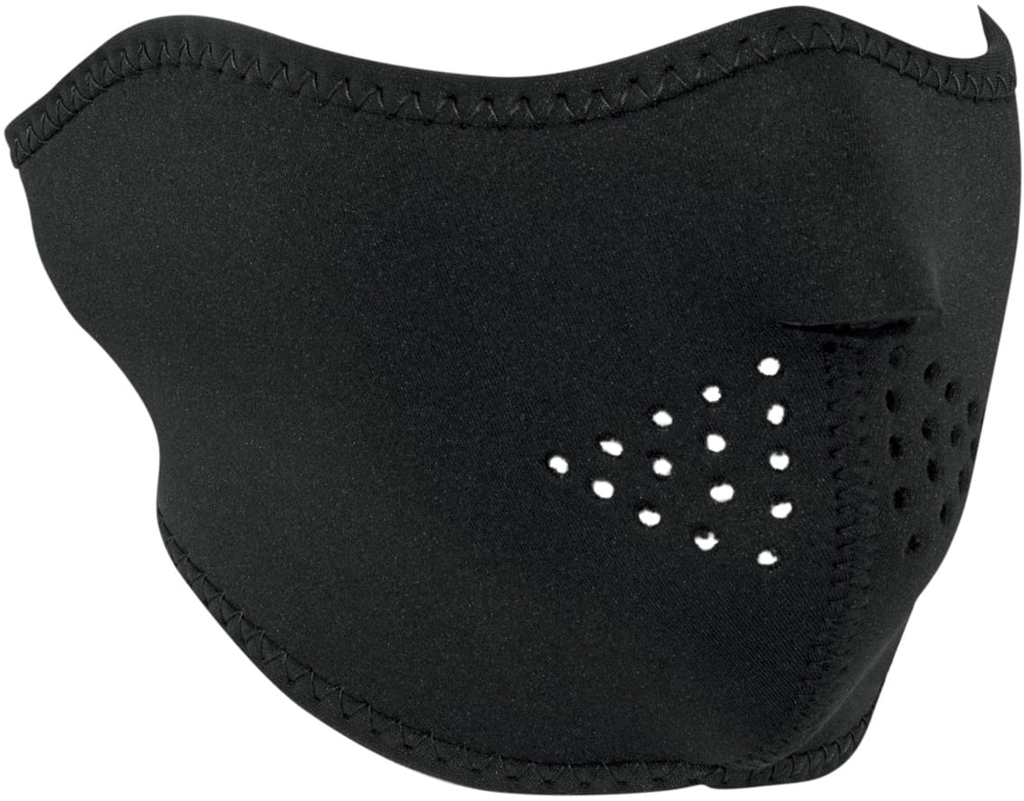 wnfm114h-1.jpg ZanHeadgear WNFM114H Neoprene Half Mask Solid Black - Image 1
