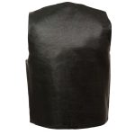 Men’s XS102T Tall Size Black Classic Motorcycle Vest - Image 2