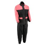NexGen XS5031 Women’s Pink and Black Water Proof Rain Suit with Cinch Sides