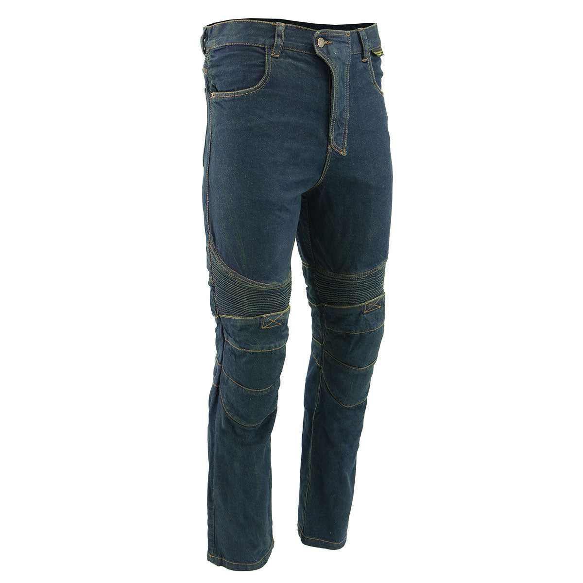 xs822-blu-main.jpg Men’s XS2822 Blue Denim Motorcycle Pants with CE Approved Armor - Image 1